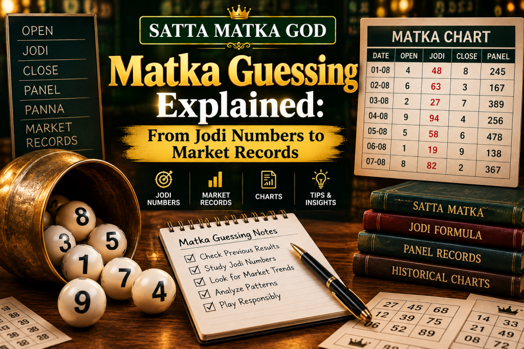 Matka Guessing Explained: From Jodi Numbers to Market Records
